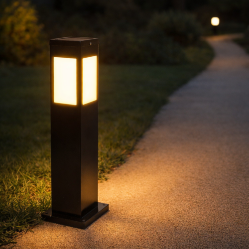 Baliza LED Solar 2700ºK Panel: 6V/3W Batería: 3,7V/4000MaH Control Remoto [HO-SOLARLAWNLIGHT-03]