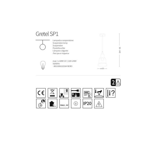 Lámpara Colgante "Gretel" [I-L-122564]