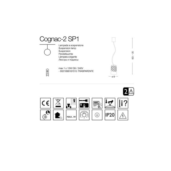 Lámpara Colgante "Cognac" [I-L-167015]