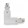 Conector L Carril Trifásico Blanco