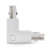 Conector L Carril Trifásico Blanco