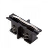 Conector Recto Carril Trifásico Negro