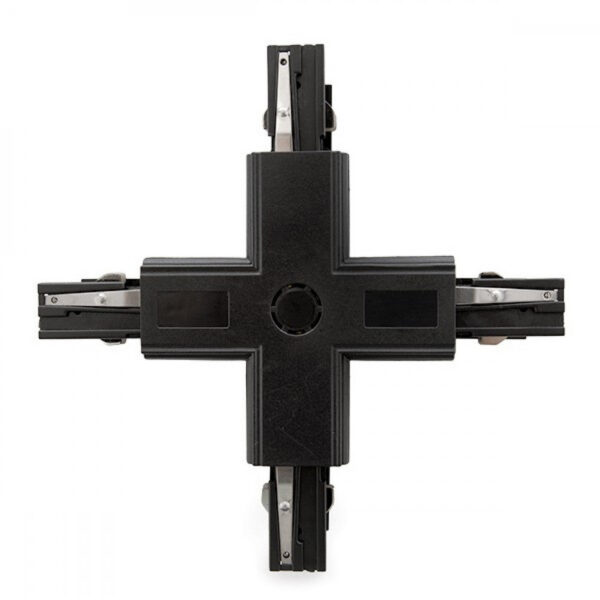 Conector + Carril Trifásico Negro