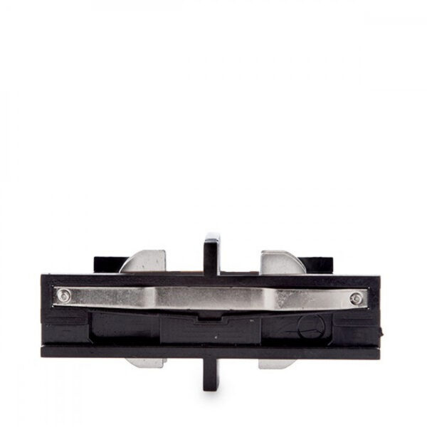 Conector Recto Carril Trifásico Negro