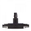 Conector T Carril Trifásico Negro