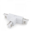 Conector T Carril Trifásico Blanco