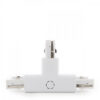 Conector T Carril Trifásico Blanco