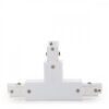 Conector T Carril Trifásico Blanco