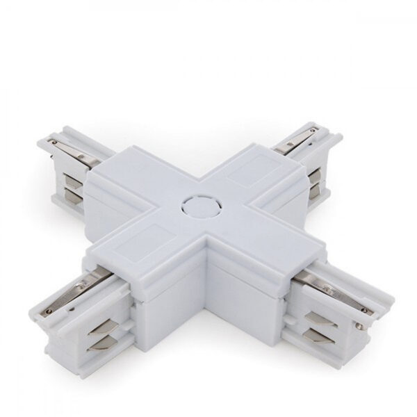 Conector + Carril Trifásico Blanco