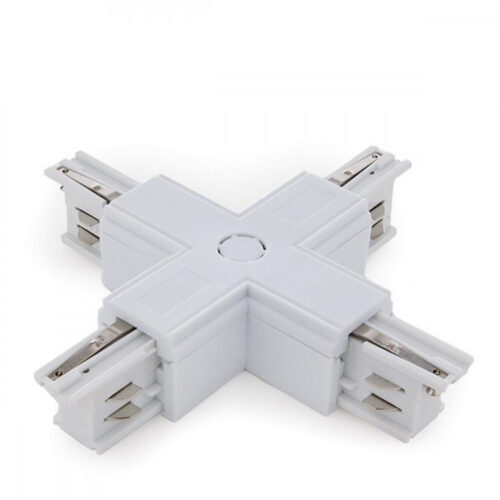 Conector + Carril Trifásico Blanco