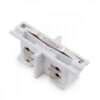 Conector Recto Carril Trifásico Blanco