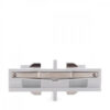 Conector Recto Carril Trifásico Blanco