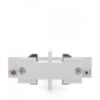 Conector Recto Carril Trifásico Blanco