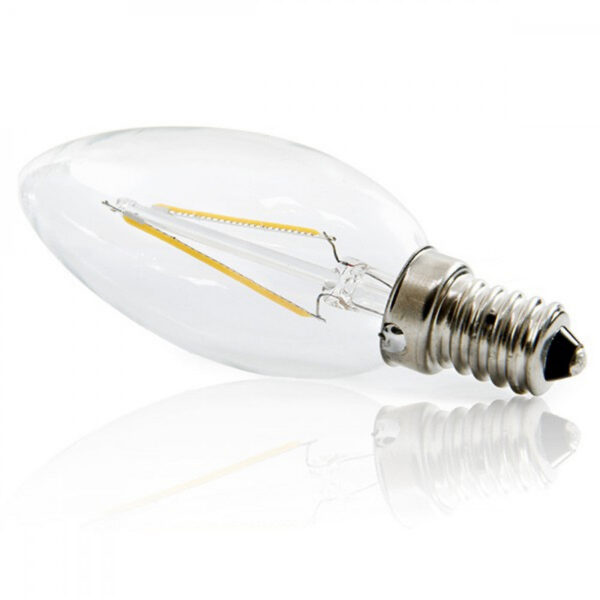 Bombilla LED E14 4W  144Lm 2000ºK Filamento 40.000H [JTX-J14DHA22-WW]