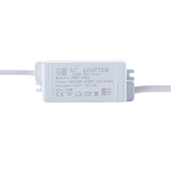Driver Mini LED 220VAC/12VDC 15W Cajetín 4 Vías