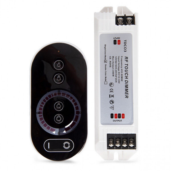 Controlador-Dimmer Táctil Tira LED Unicolor 12-24VDC ► 144/288W
