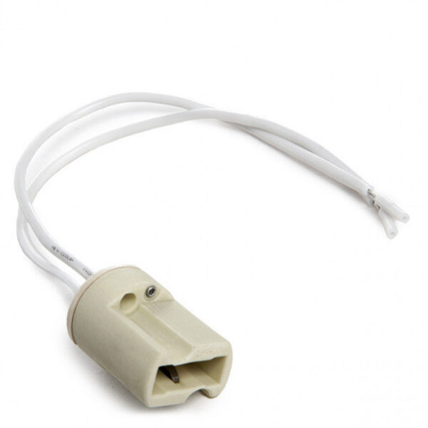 Portalámparas Cerámico G9 Cable 160Mm 180ºc