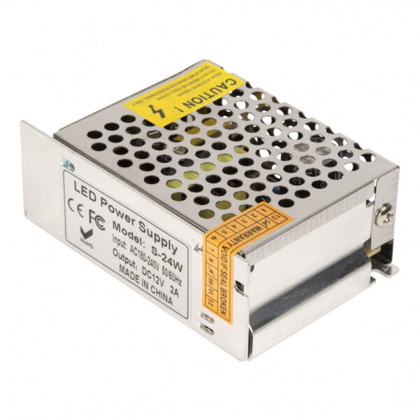 Transformador LED 12VDC 24W/2A IP20 [KD-TRIP2524W2A]