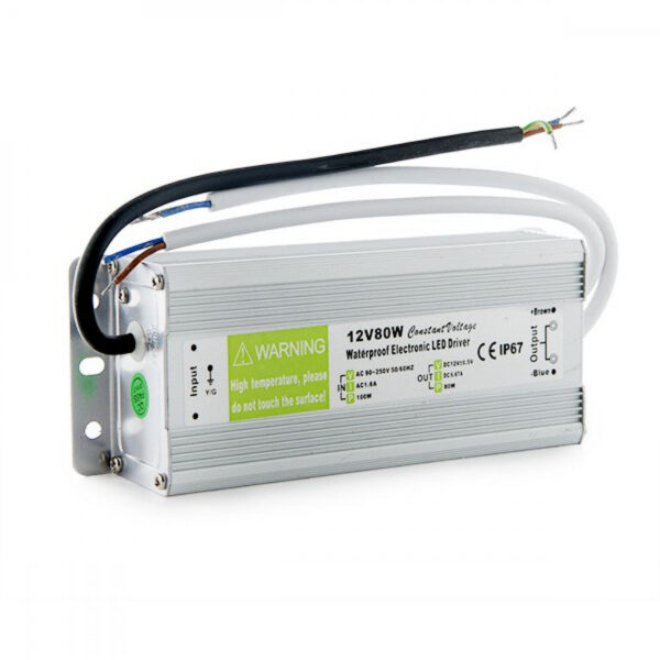 Transformador LED 80W 230VAC/12VDC IP67