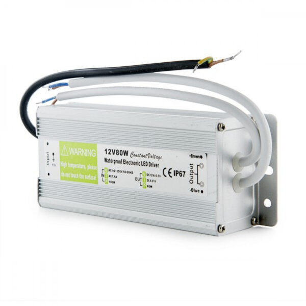 Transformador LED 80W 230VAC/12VDC IP67