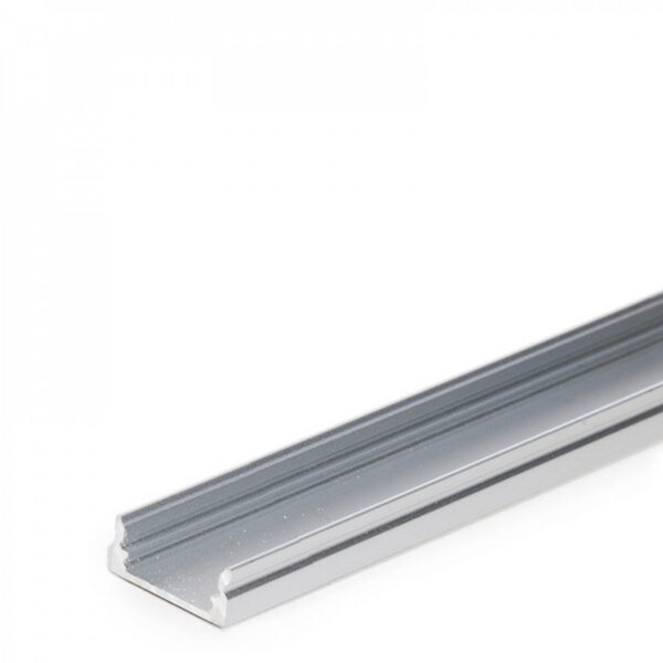 lle_alp001_rl_2 Perfíl Aluminio para Tira LED Difusor Transparente LLE-ALP001-RL x 2M