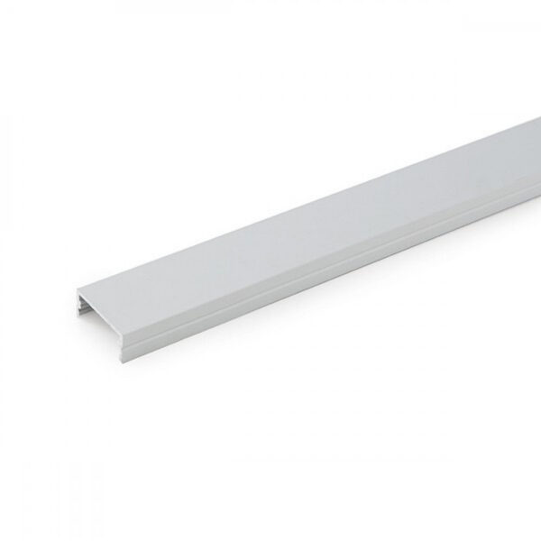 Perfíl Aluminio para Tira LED Doble - Difusor Transparente x 2M