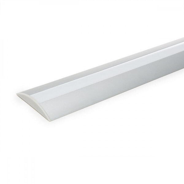 Perfíl Aluminio para Tira LED Difusor Opal  LLE-ALP021 x 2M