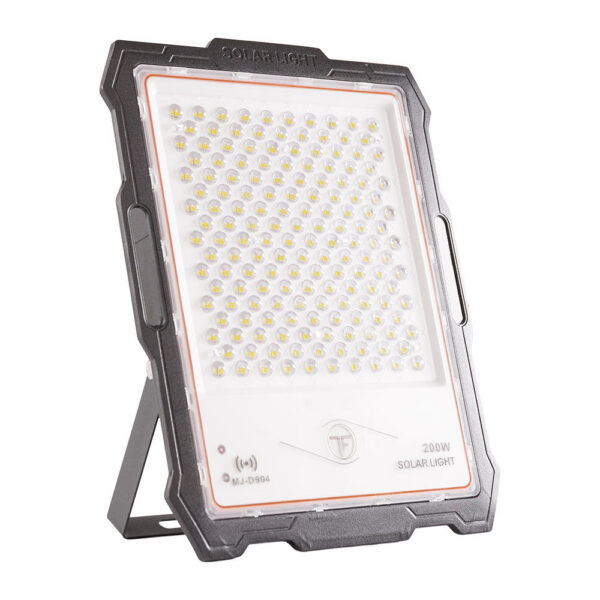 Proyector LED Solar 200W Sensor_Control Remoto Panel:5V 45W Batería: 3,3V 45.000Ma [LUM-MJ-DW904]