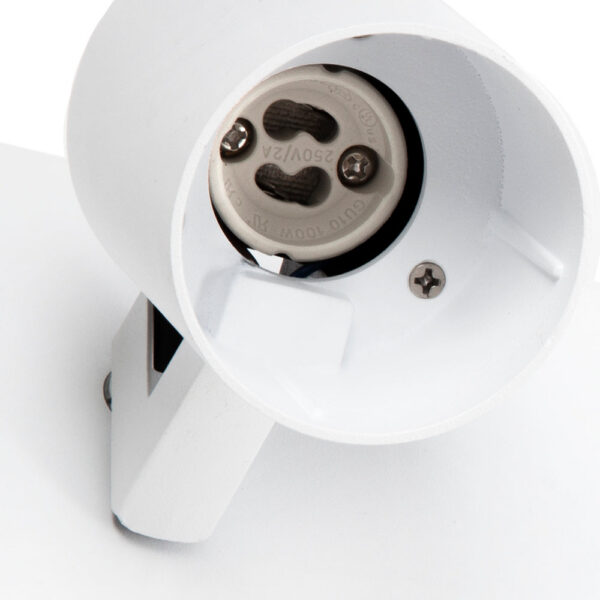 Aplique de Pared "Lumiastra" 3xGU10 Blanco Sin Bombilla