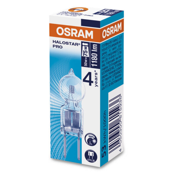 [LVE-4050300615936] Ledvance/Osram Halógena Bajo Voltaje GY6,35 50W 1050Lm 3000K   Regulable - Blanco Cálido