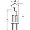 [LVE-4058075094253] Ledvance/Osram Halógena Bajo Voltaje GY6,35 35W 580Lm 2900K   Regulable - Blanco Muy Cálido