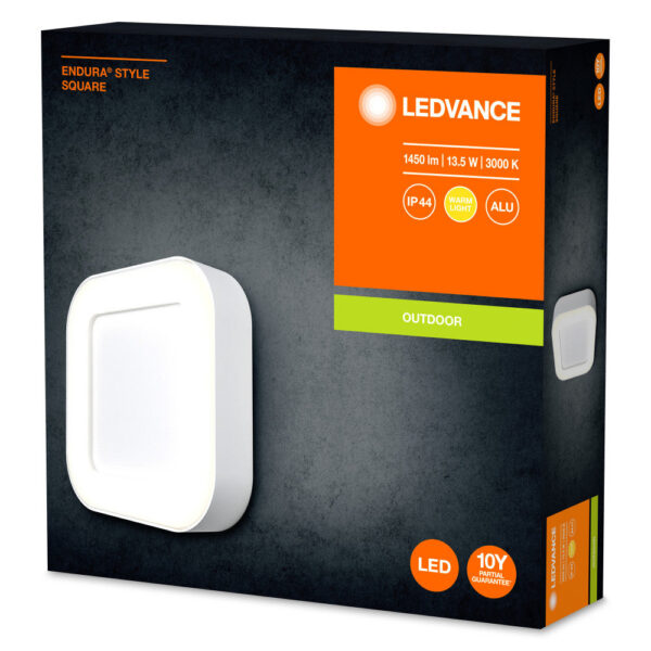 [LVE-4058075205277] Luminaría LED Ledvance "Endura" Exterior Sensor   13,5W 600Lm 3000K 100º IP44