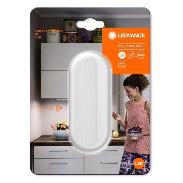 [LVE-4058075399747] Luminaria Lineal LED Móvil LEDVANCE 0,5W 20Lm 4000K 105 ° Sensor IP20