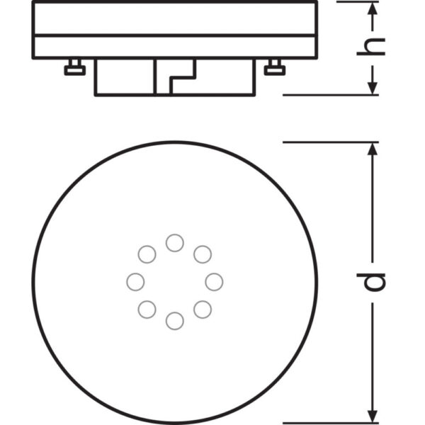 [LVE-4058075433465] Ledvance/Osram Bombilla LED Spot GX53 6W 470Lm 4000K 120º IP20