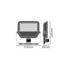 [LVE-4058075461017] Foco Proyector LED Ledvance   50W 5500Lm 3000K 100 x 100º IP65 Sensor - Blanco Cálido
