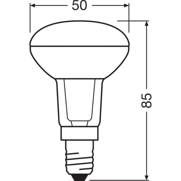 [LVE-4058075607811] Ledvance/Osram Bombilla LED Spot E14 5,9W 350Lm 2700K 36º IP20 Regulable