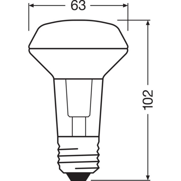 [LVE-4058075607910] Ledvance/Osram Bombilla LED Spot E27 2,6W 210Lm 2700K 36º IP20