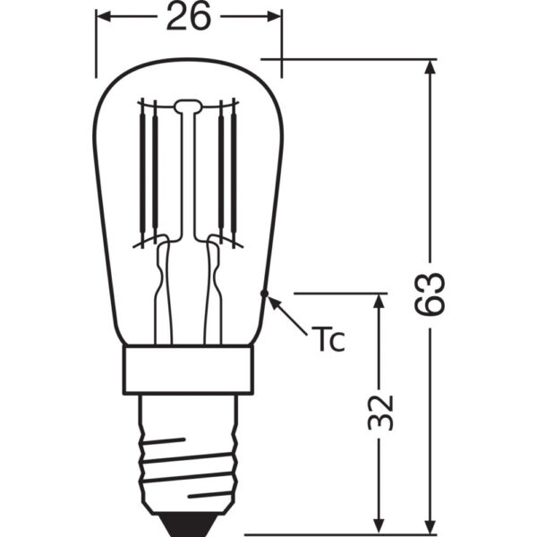 [LVE-4058075616837] Ledvance/Osram Bombilla LED "Special" E14 2,8W 250Lm 6500K 320º IP20