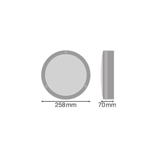 [LVE-4058075647145] Aplique LED Ledvance   10W 800Lm 3000K 120º IP65 - Blanco Cálido