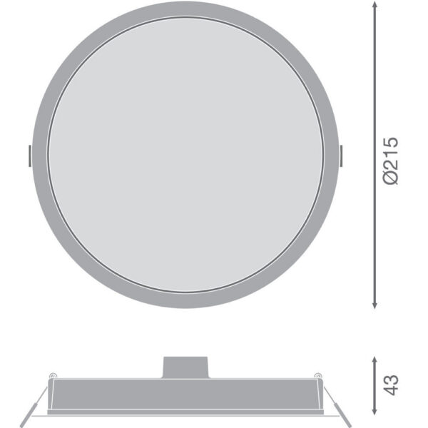 [LVE-4058075703285] Downlight LED LEDVANCE   30W 3000Lm 3000K 100º IP44 - Blanco Cálido