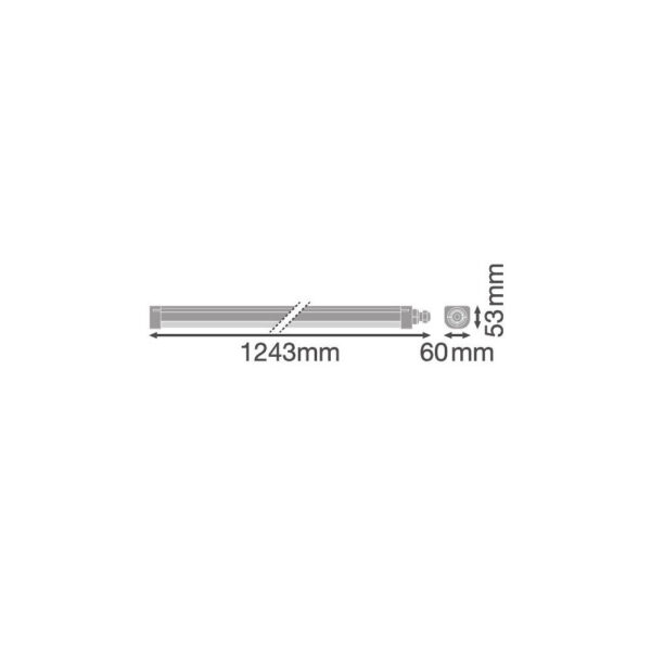 [LVE-4058075740877] Equipo Estanco Ledvance   33 / 21W 3960 / 2600Lm 4000K 120º IP66 Regulable