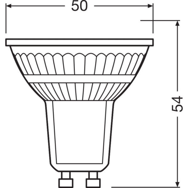 [LVE-4058075757882] Ledvance/Osram Bombilla LED Spot GU10 4,7W 350Lm 4000K 36º IP20 Regulable