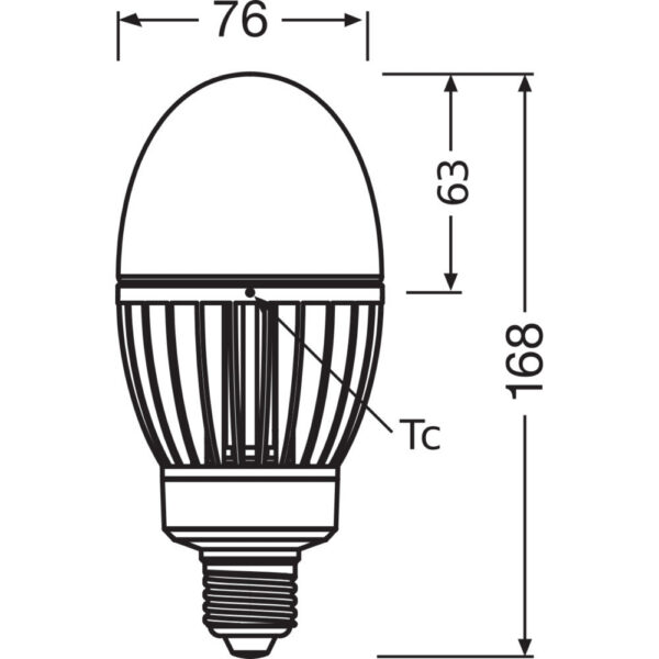[LVE-4058075765931] Bombilla LED OSRAM E27 29W 3600Lm 2700K 360º IP65