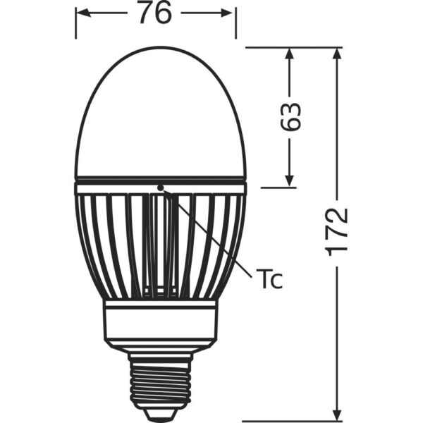 [LVE-4099854040689] Bombilla LED LEDVANCE E27 29W 3600Lm 2700K 360º IP65