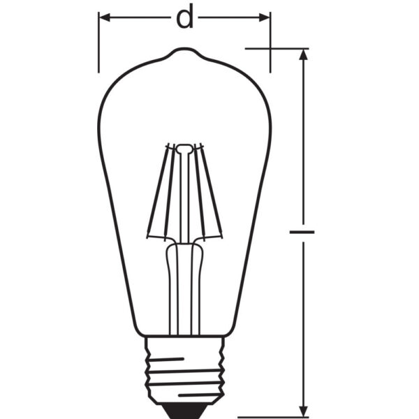[LVE-4099854062322] Ledvance/Osram Bombilla LED "Classic" E27 5,8W 806Lm 2700K 300º IP20 Regulable