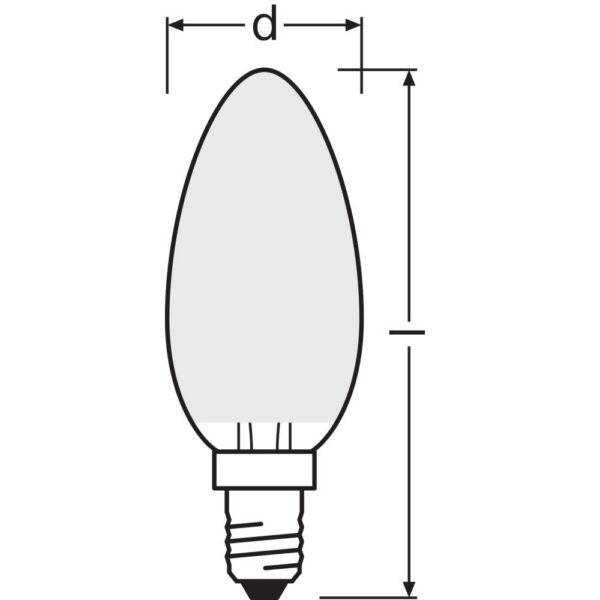[LVE-4099854069437] Ledvance/Osram Bombilla LED "Classic" E14 2,5W 250Lm 2700K 300º IP20