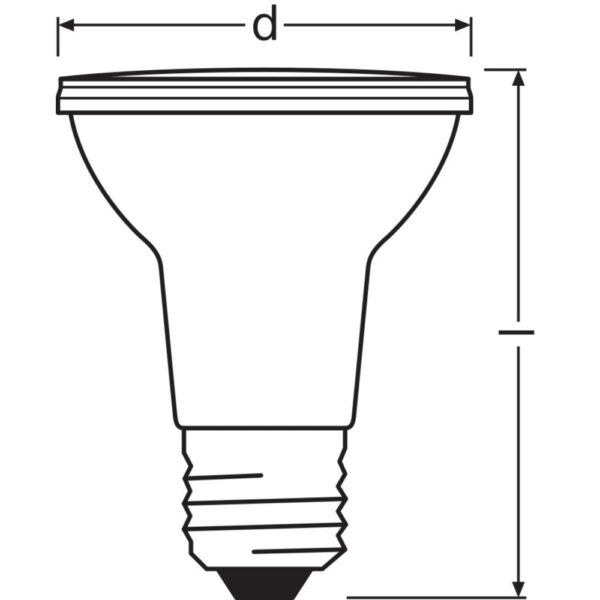 [LVE-4099854071133] Ledvance/Osram Bombilla LED Spot E27 6,4W 350Lm 2700K 36º IP20 Regulable