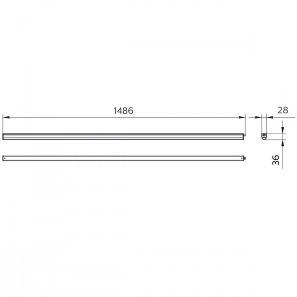 Regleta LED "Philips" 150Cm 24W 2400Lm 3000ºK IP20 35000H [PH-52793599]
