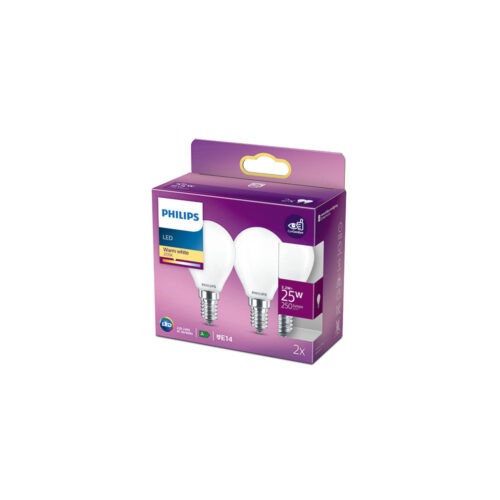 Pack 2 Bombilla LED Philips E14 P45  2.2W 250Lm 2700K  [PH-8718699782092]