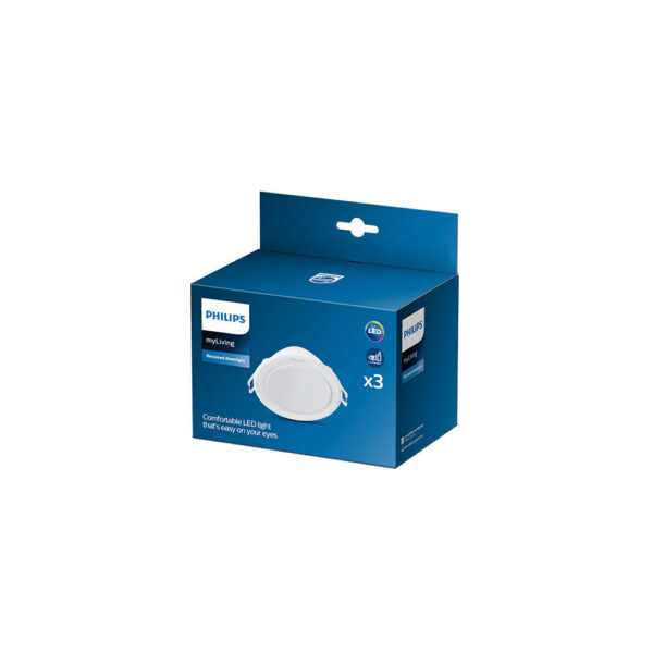 Pack 3 Downlight LED Philips "Meson" Circular 5,5W 550Lm Blanco 4000K [PH-915005805503]